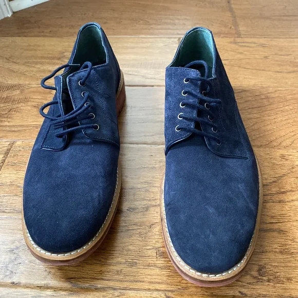 Ted Baker Blue Suede Lace Up Oxfords 10.5 Ted Baker Men main image 3